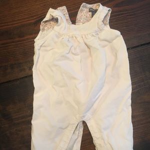 Corduroy tank baby overalls